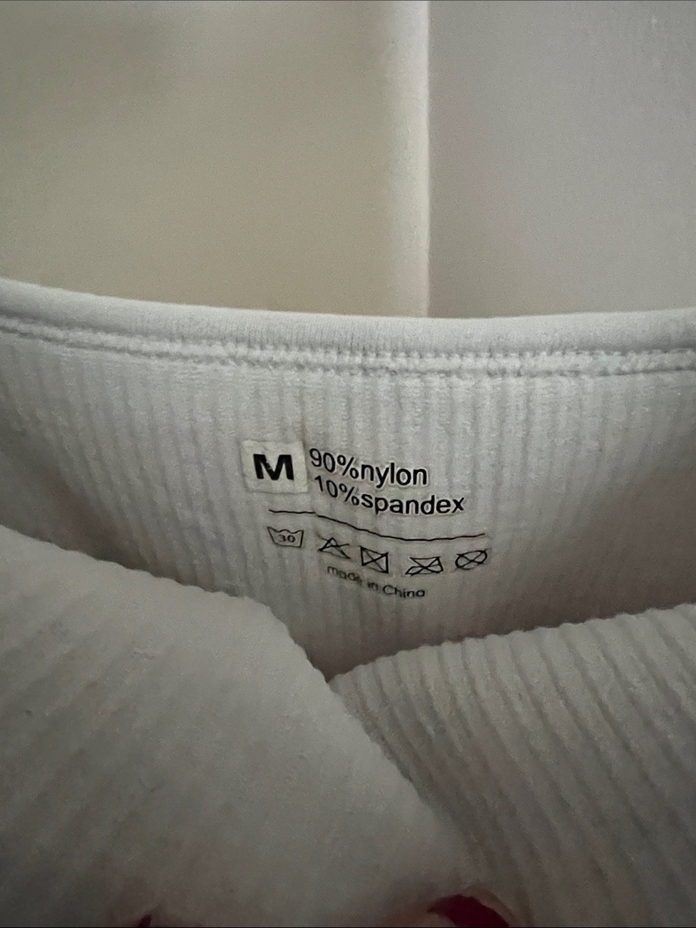 Amazon White Ribbed Tank Bodysuit - Picture 2 of 4